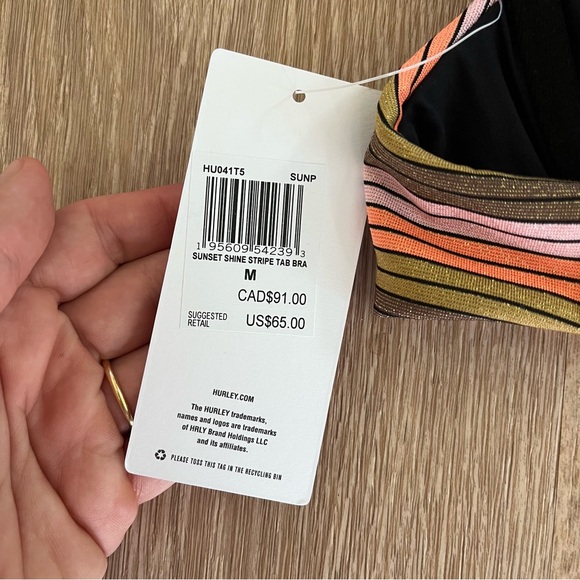 NWT Hurley bikini top M - Picture 3 of 4